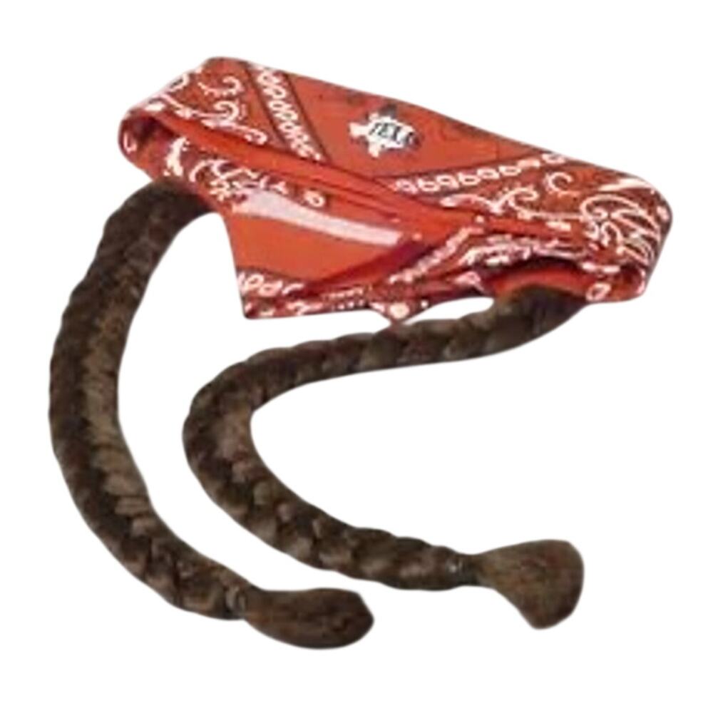 Texas Roadhouse Willie Nelson costume piece red bandana braids new country hat